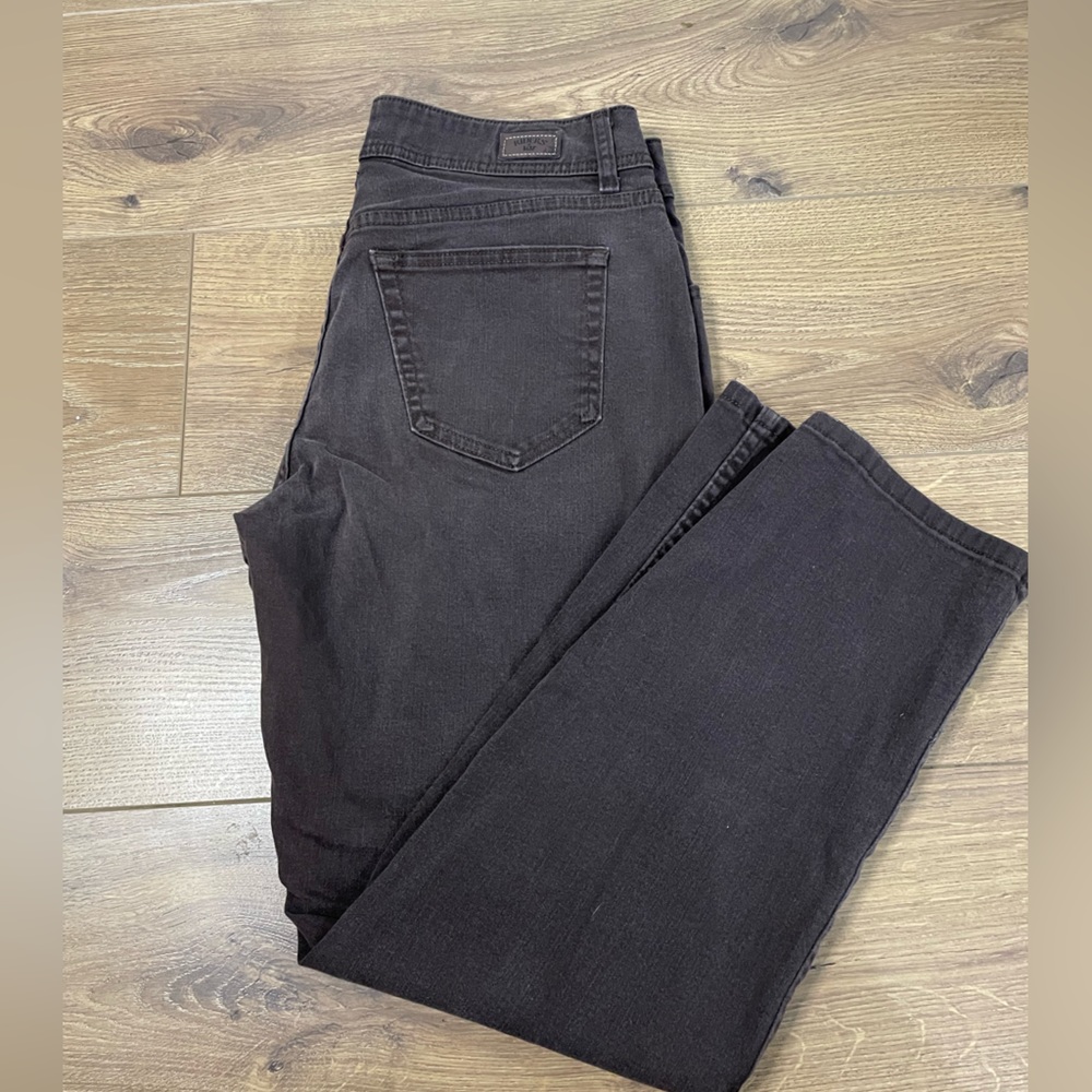 Vintage Riders by Lee Black Denim Jeans Straight Leg Loose Fit Jeans Size 12P